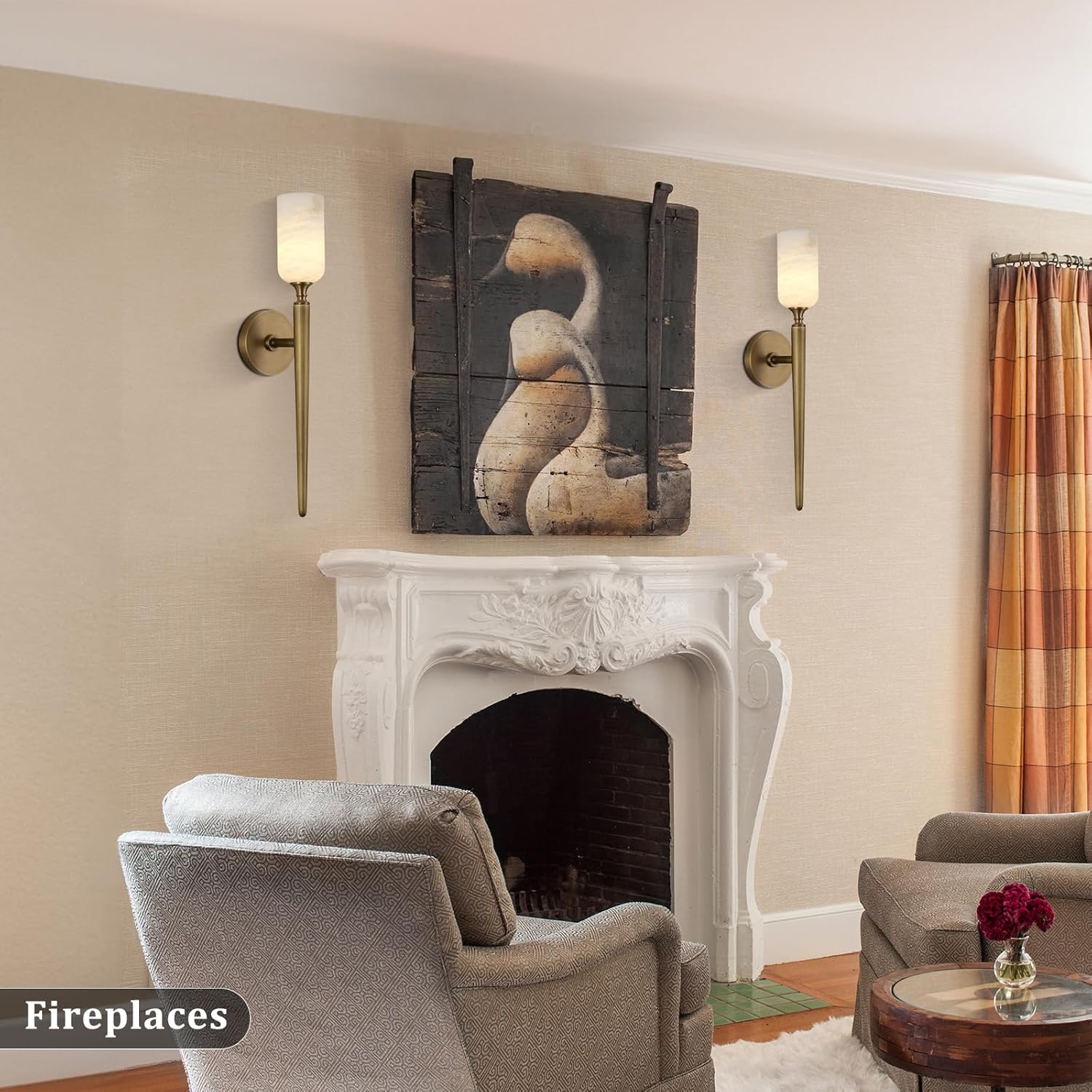 Monty Alabaster Wall Sconces - Image 11