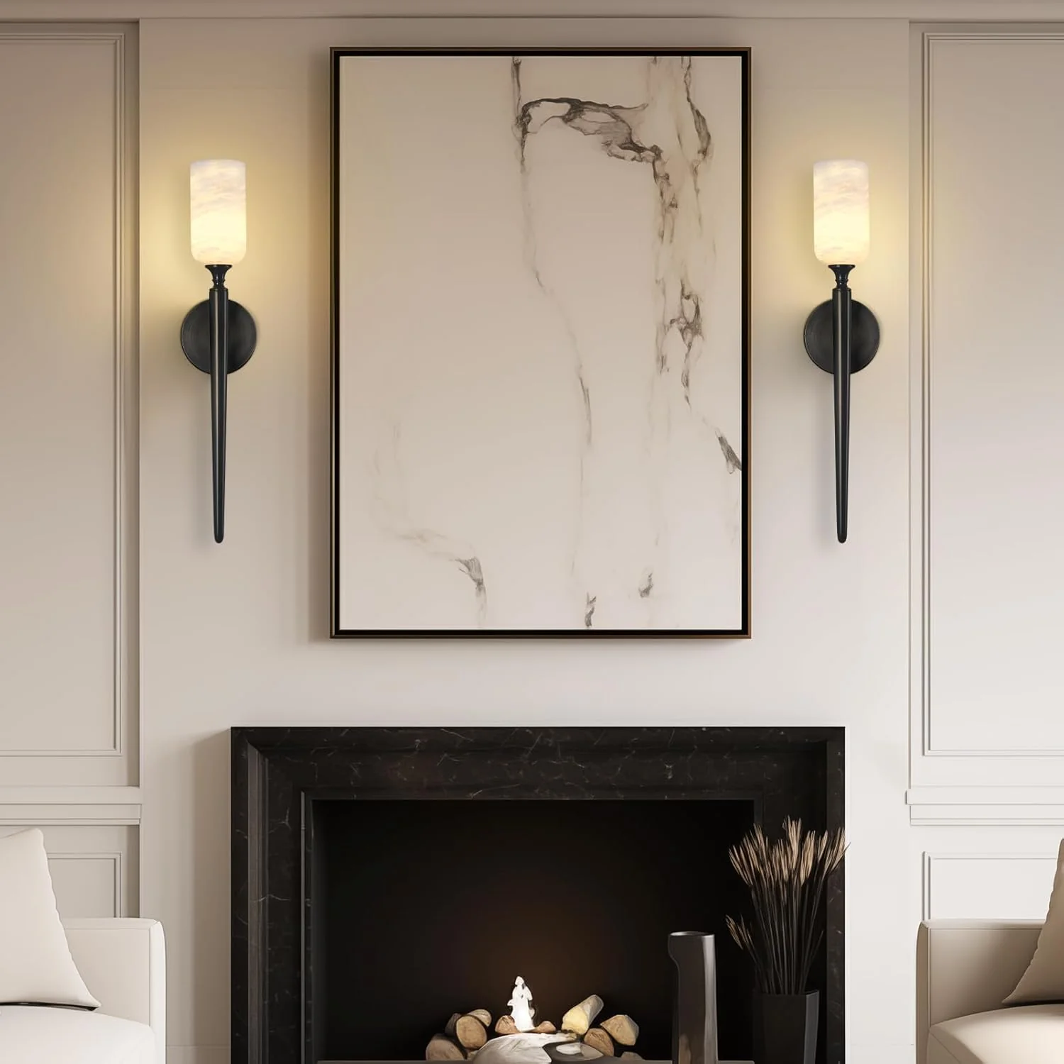 Monty Alabaster Wall Sconces - Image 6