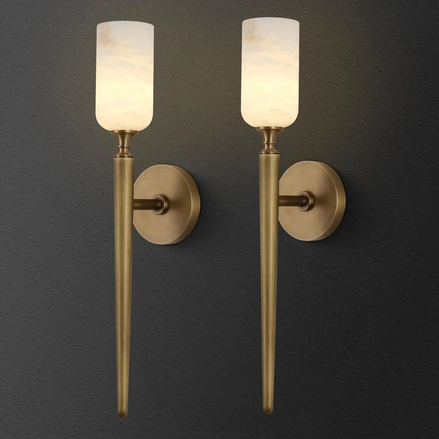 Monty Alabaster Wall Sconces - Image 9