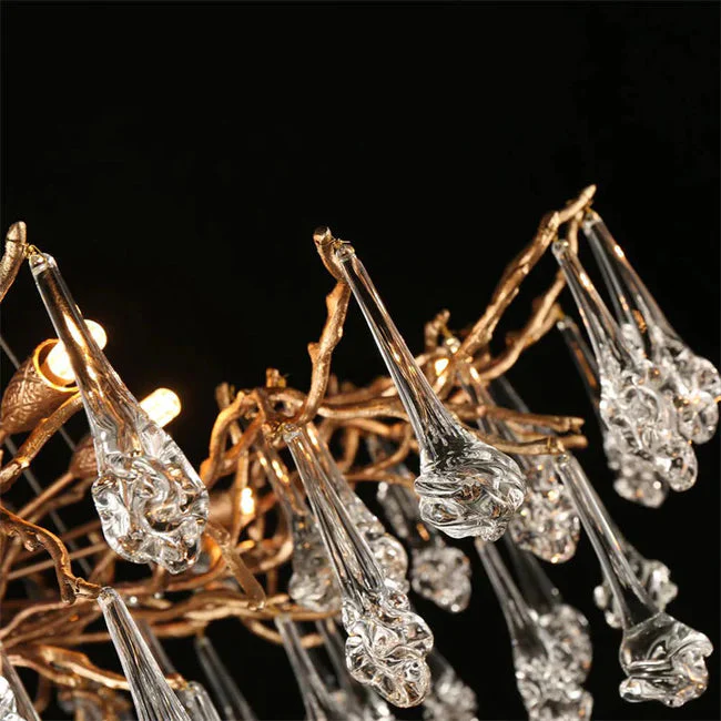 Modern Branch Chandelier Drop Flower D 31.5" - Image 2