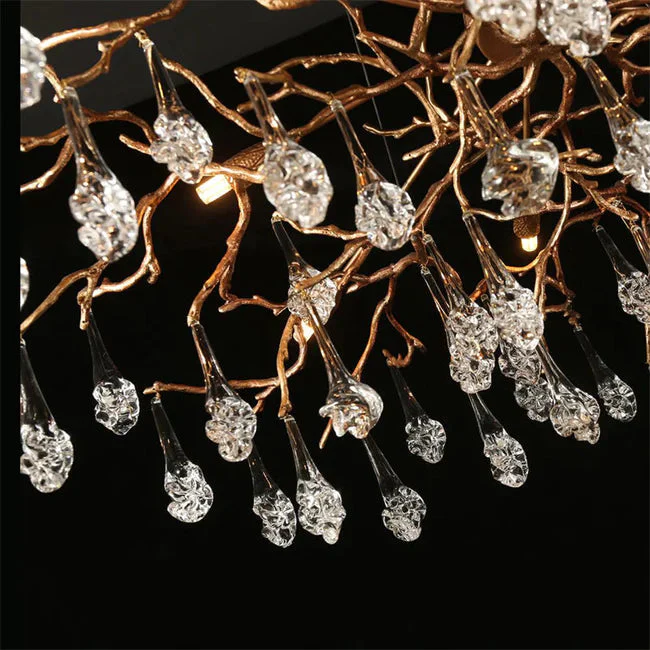 Modern Branch Chandelier Drop Flower D 31.5" - Image 4