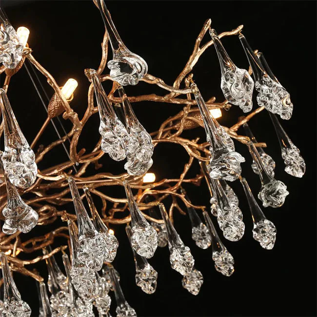 Modern Branch Chandelier Drop Flower D 31.5" - Image 5