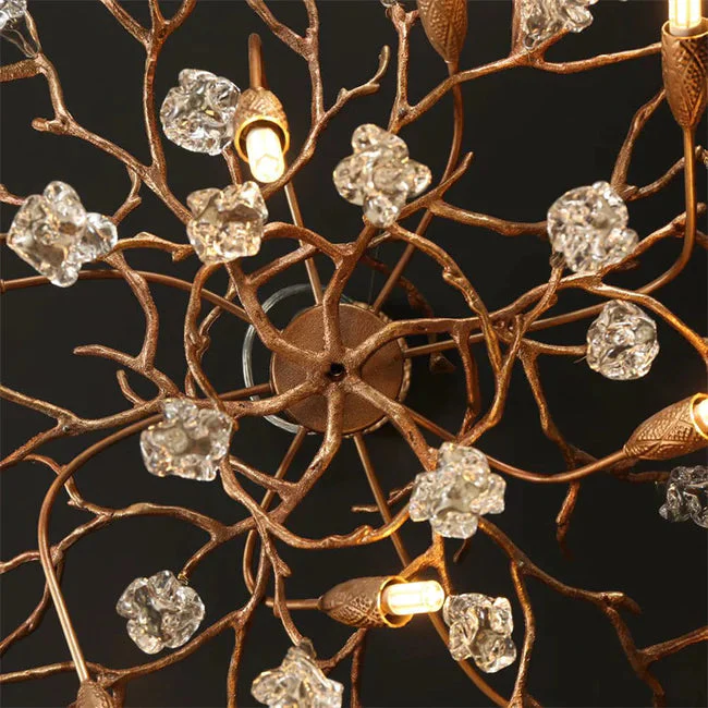 Modern Branch Chandelier Drop Flower D 39.3" - Image 2