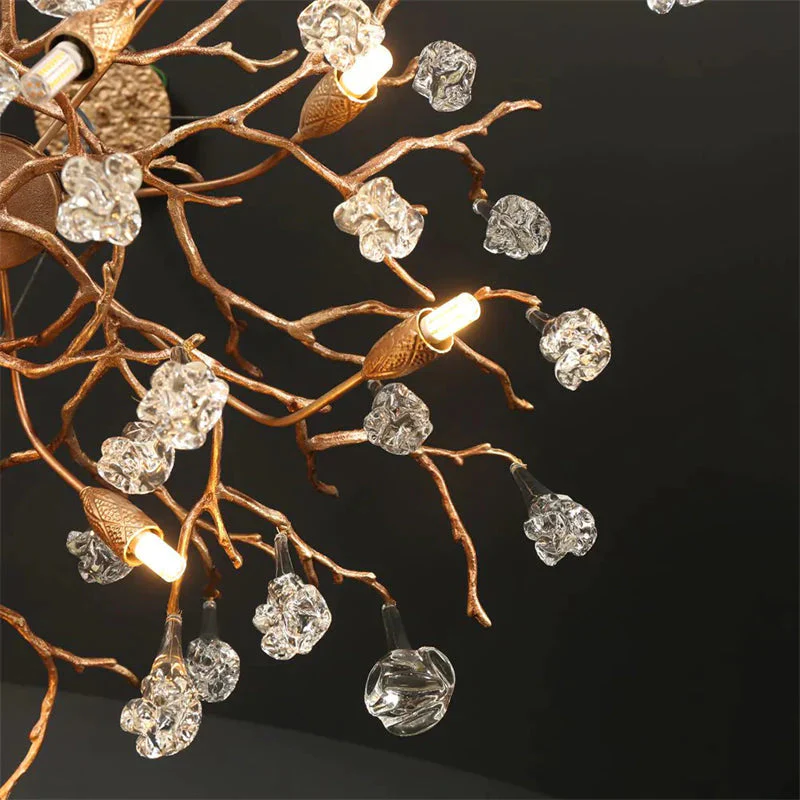 Modern Branch Chandelier Drop Flower D 39.3" - Image 4