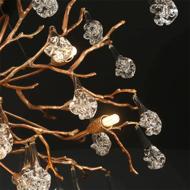 Modern Branch Chandelier Drop Flower D 39.3" - Image 5