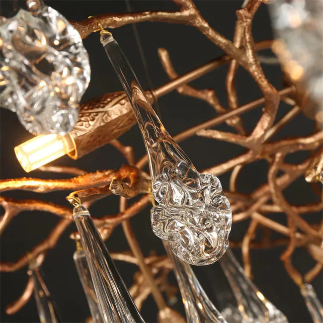 Modern Branch Chandelier Drop Flower D 39.3" - Image 7