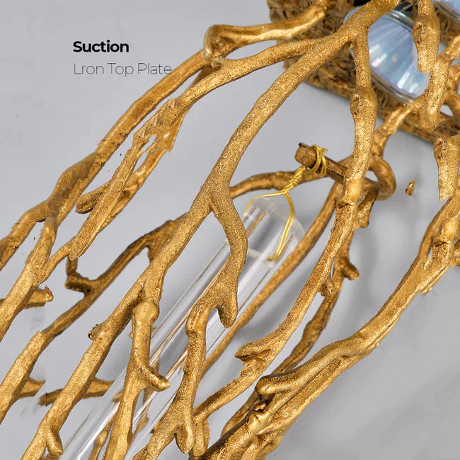 Modern Branch Crystal Wall Sconce For Bedroom - Image 2