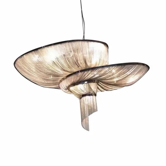 Modern Chain Tassel Pendant Chandelier - Image 6