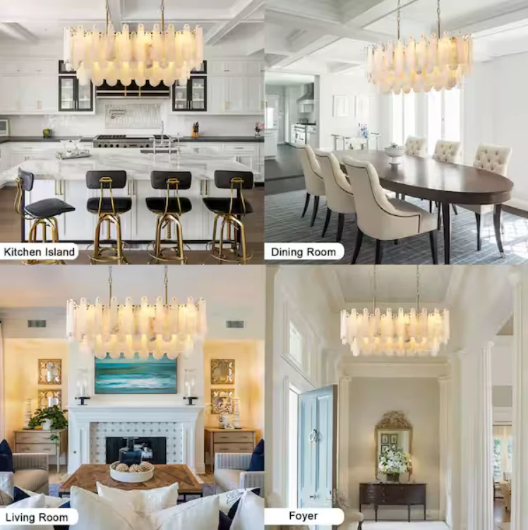 Modern Chandelier 39 in. 20-Light Gold Chandelier for Dinning Room, Living Room, Foyer, Bedroom - Image 4