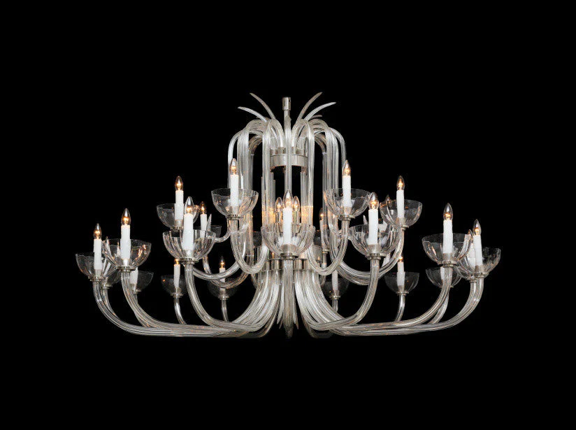 Modern 36 Light Crystal Chandelier - Glass LPS - Image 2