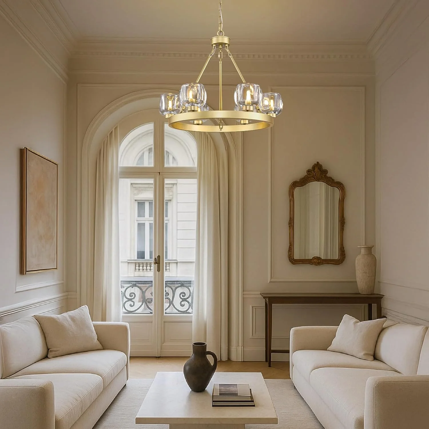 Modern Crystal Farmhouse Wagon Wheel Chandeliers for Dining Room - Image 13