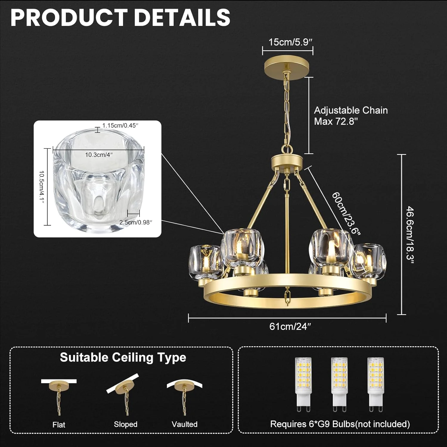Modern Crystal Farmhouse Wagon Wheel Chandeliers for Dining Room - Image 15