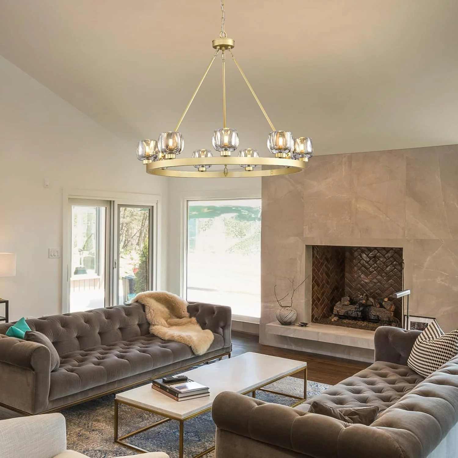 Modern Crystal Farmhouse Wagon Wheel Chandeliers for Dining Room - Image 30