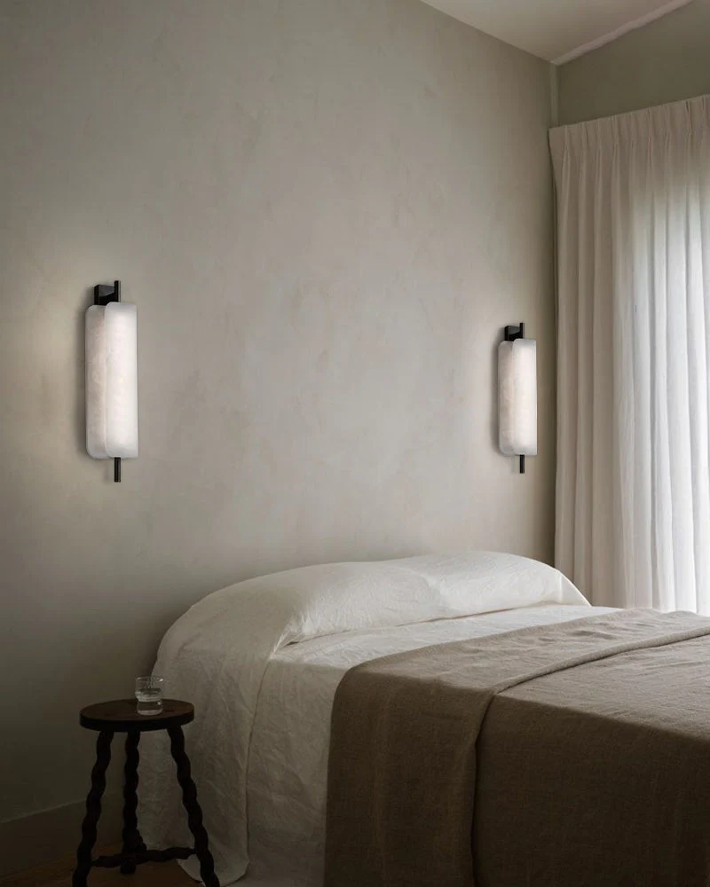 Modern Linear Black Metal Elegant Alabaster Pendant for Living room Lighting - Image 10