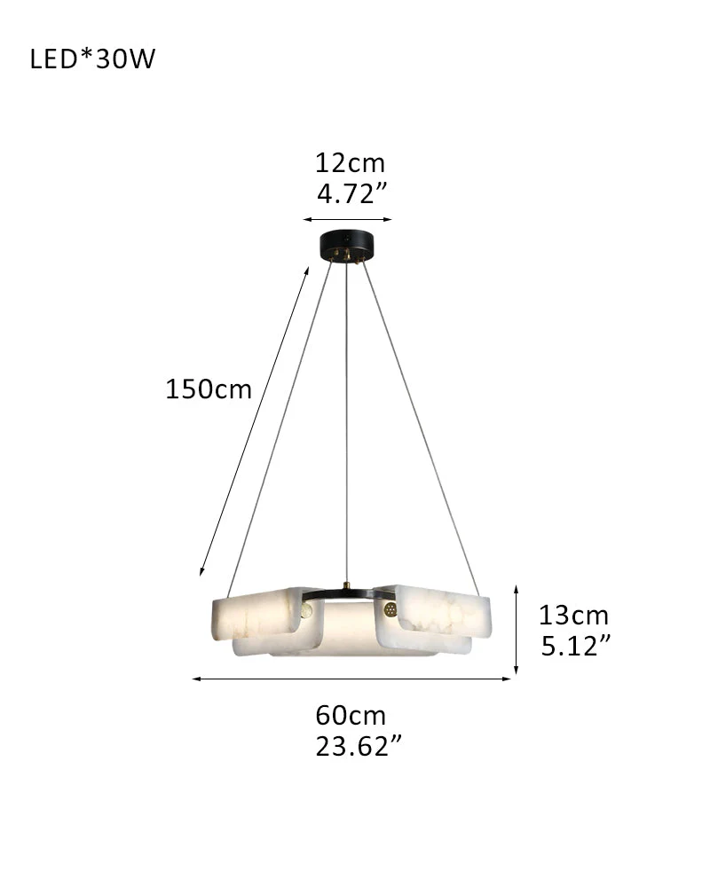 Modern Linear Black Metal Elegant Alabaster Pendant for Living room Lighting - Image 20