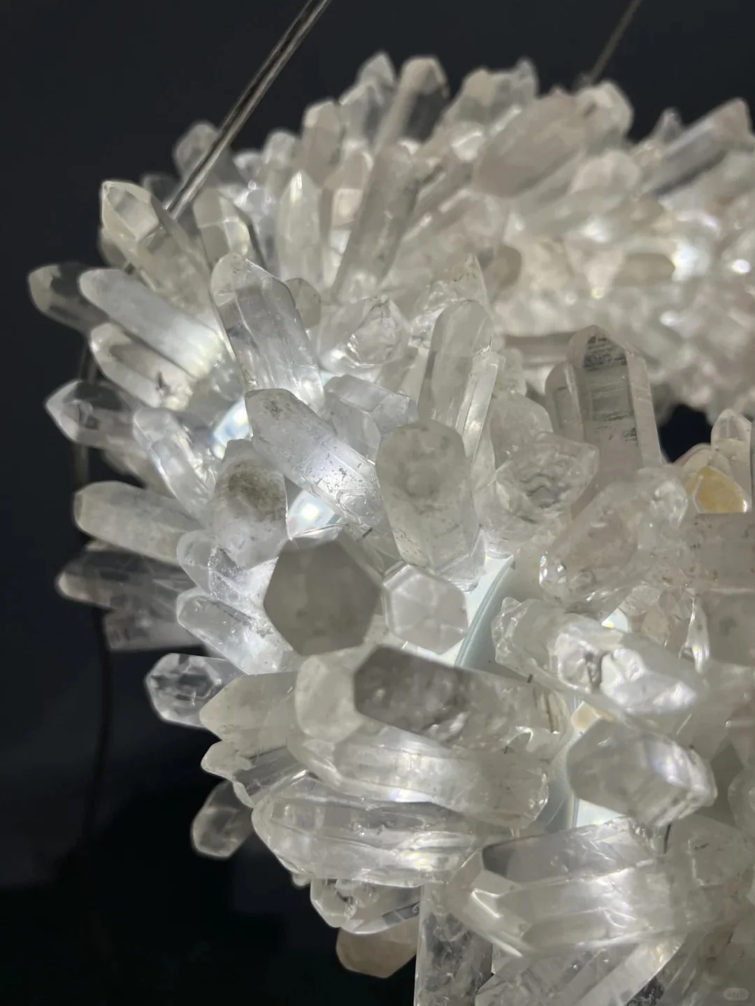 Modern Linear Geode Quartz Crystal Pendant Light - Image 5