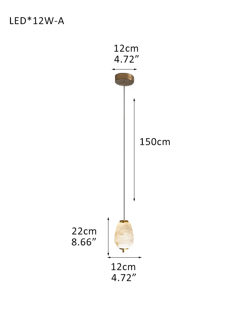 Modern Linear White Alabaster Solid Ball Thread Synthetic Shade Hanging Light for Dining - Image 18