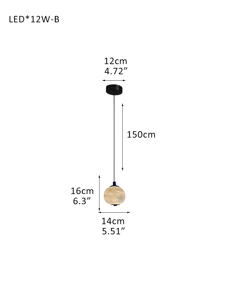 Modern Linear White Alabaster Solid Ball Thread Synthetic Shade Hanging Light for Dining - Image 19