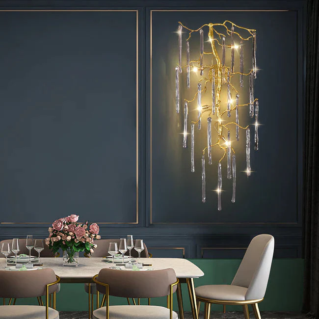 Modern Luxury Crystal Branch Wall Sconce - Image 2