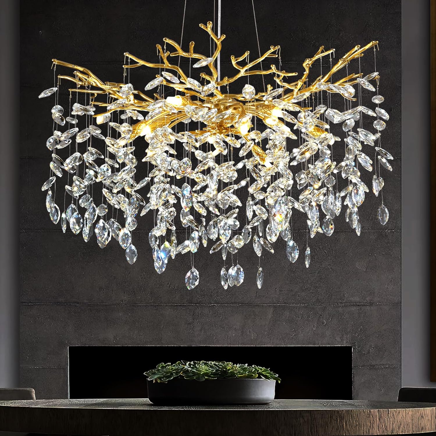 Solara Rectangular Tree Branch Chandelier 21" 30" 40" Tree Branch - Image 16