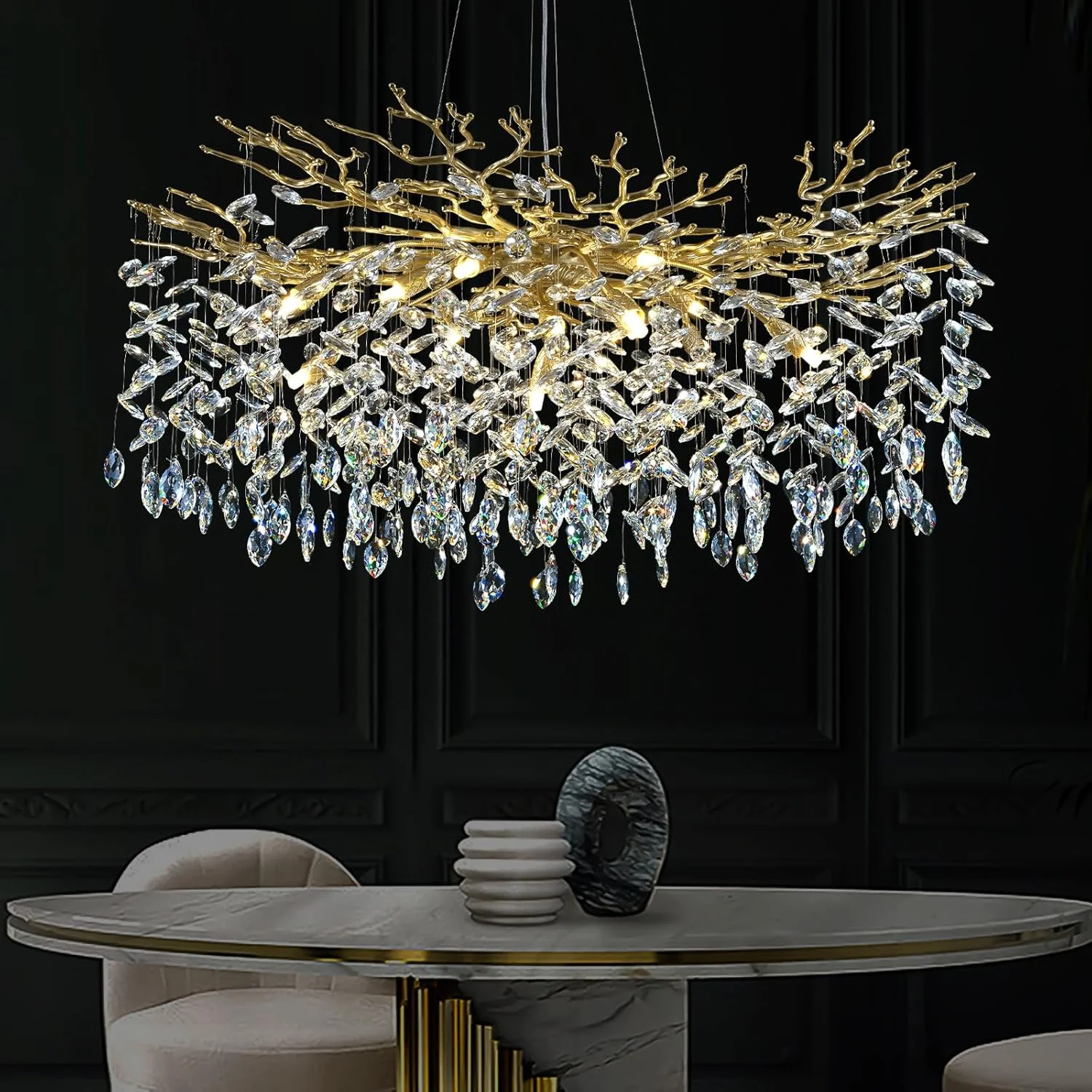 Solara Rectangular Tree Branch Chandelier 21" 30" 40" Tree Branch - Image 20