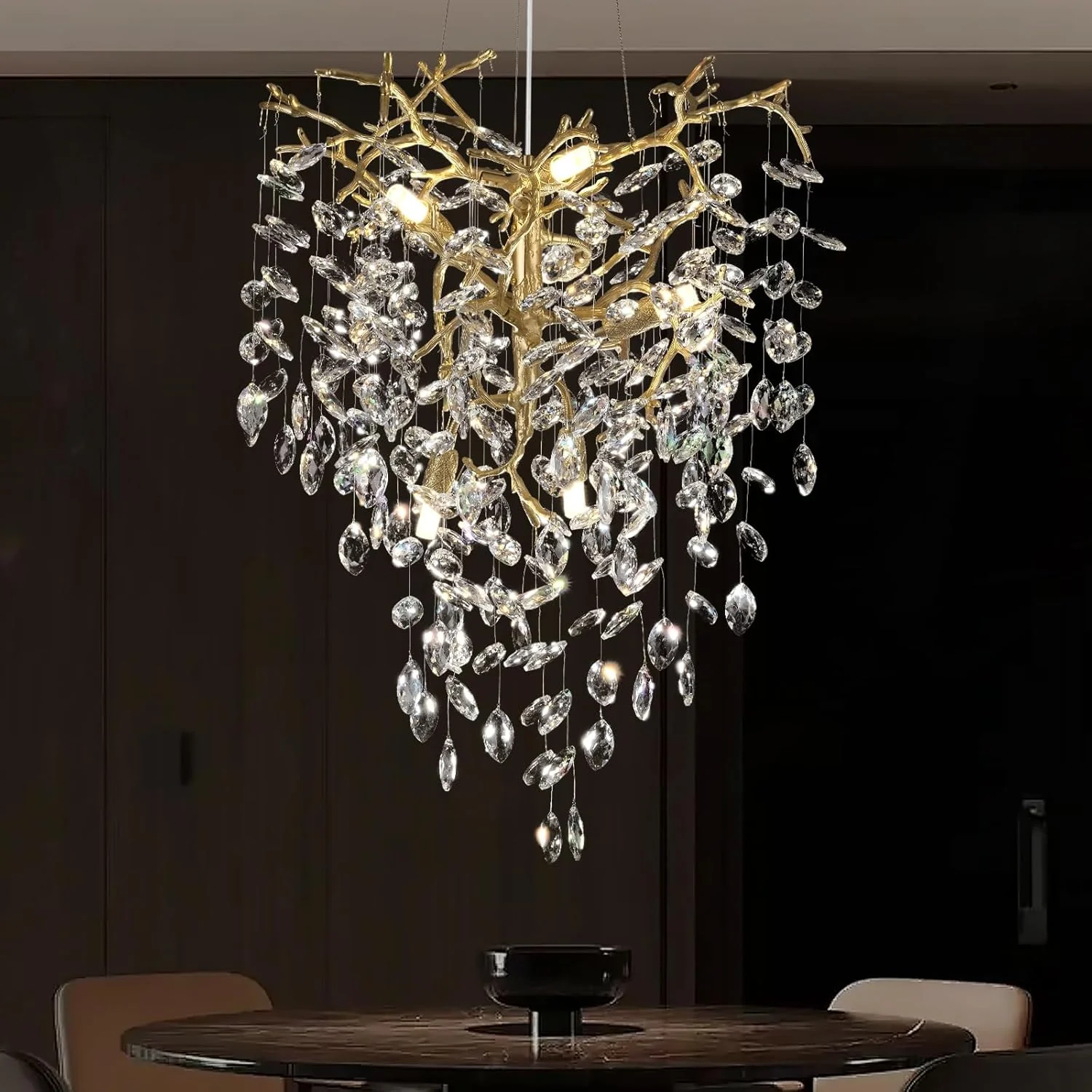 Solara Rectangular Tree Branch Chandelier 21" 30" 40" Tree Branch - Image 3