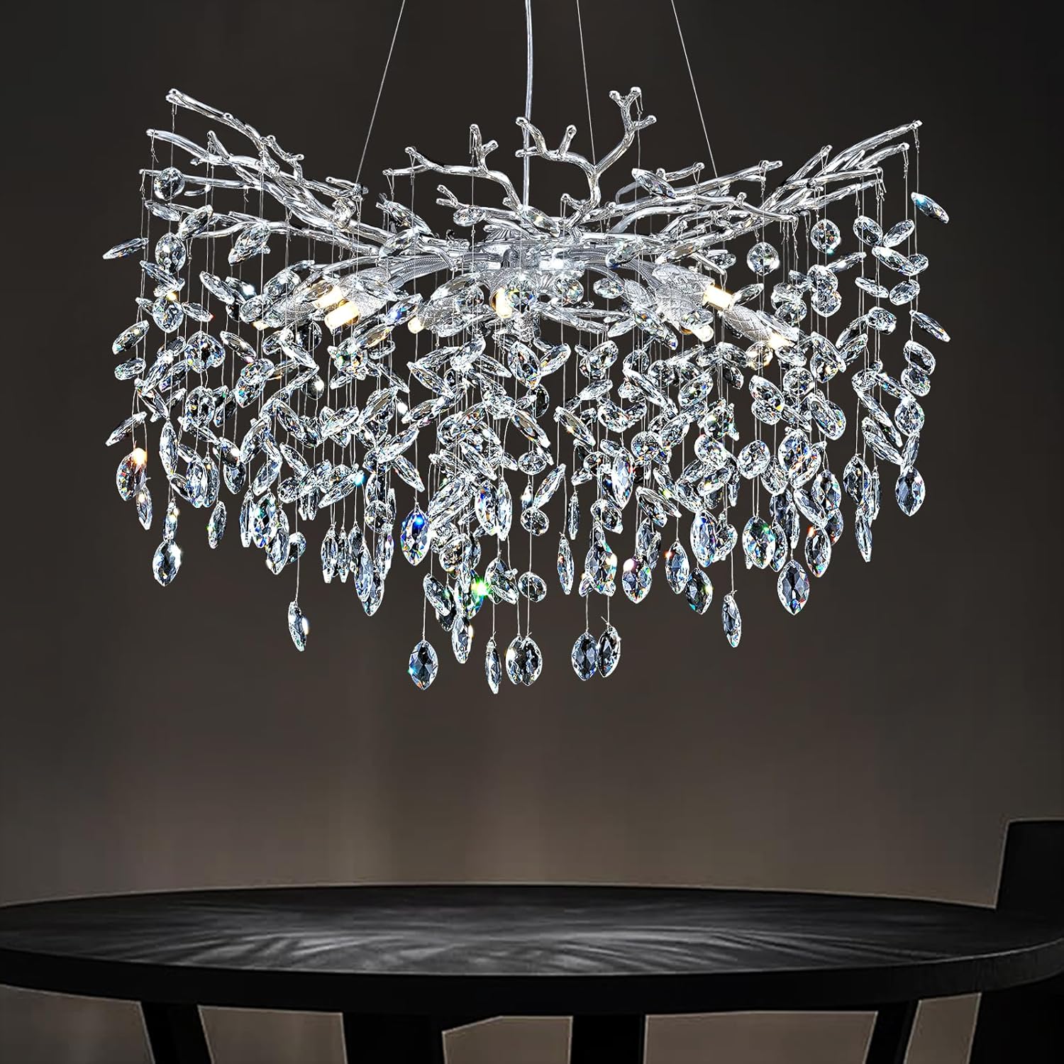 Solara Rectangular Tree Branch Chandelier 21" 30" 40" Tree Branch - Image 8