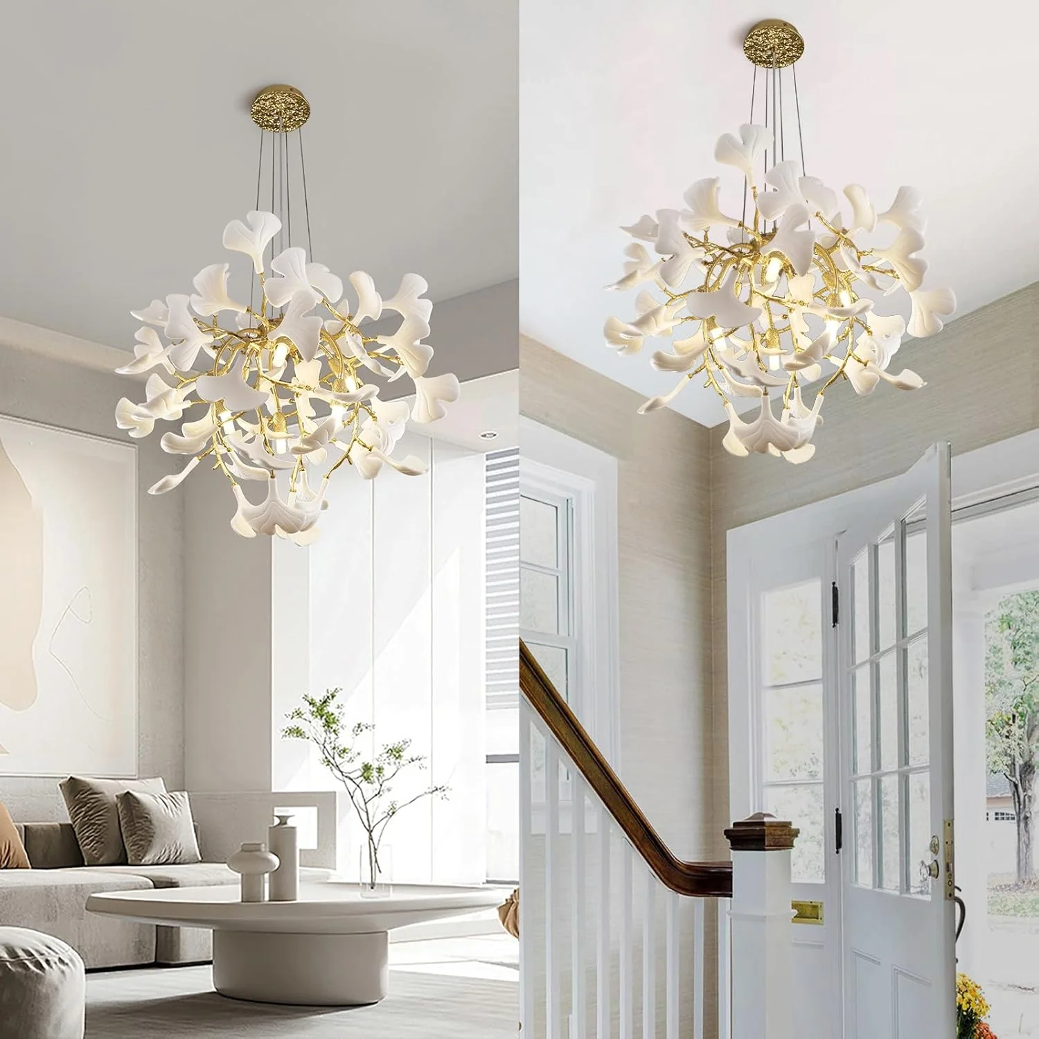 Ginkgo Round Chandelier 23.6'' - Image 4