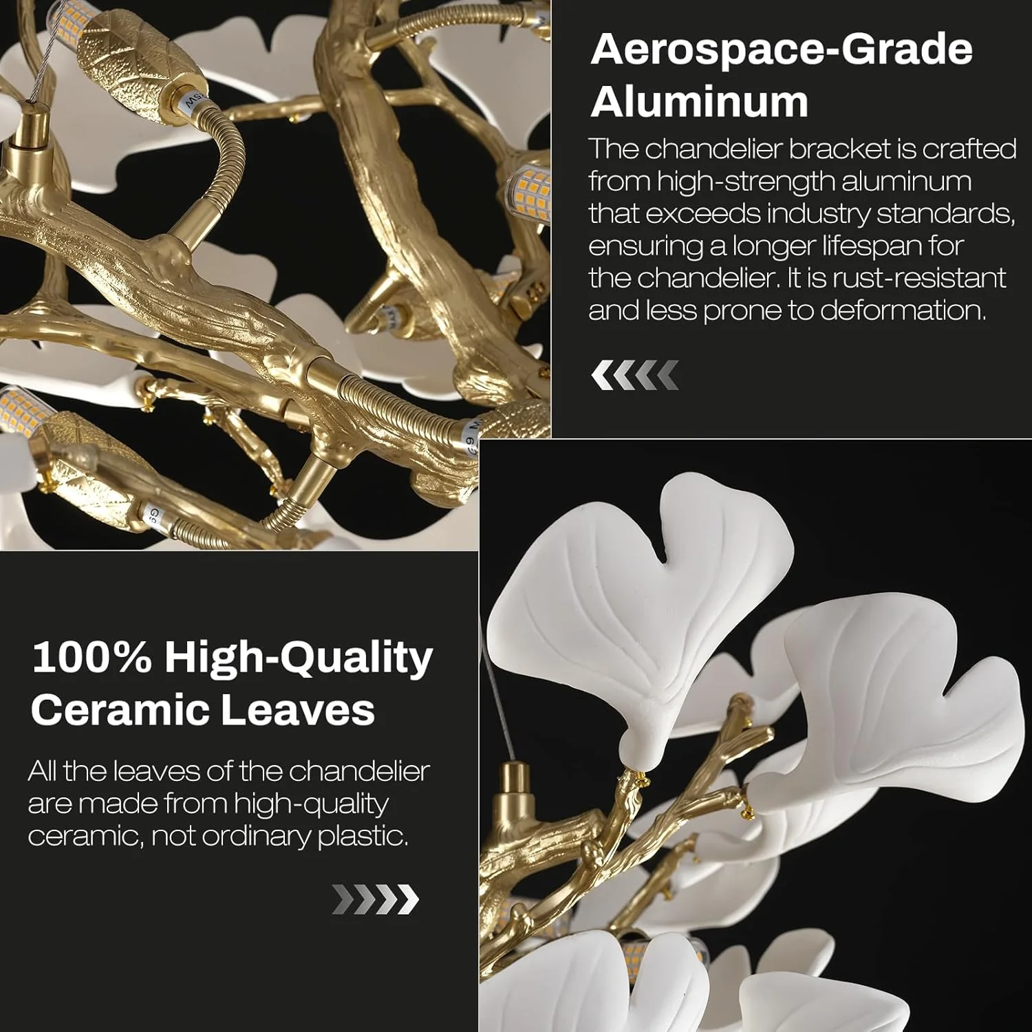 Ginkgo Round Chandelier 32'' - Image 7