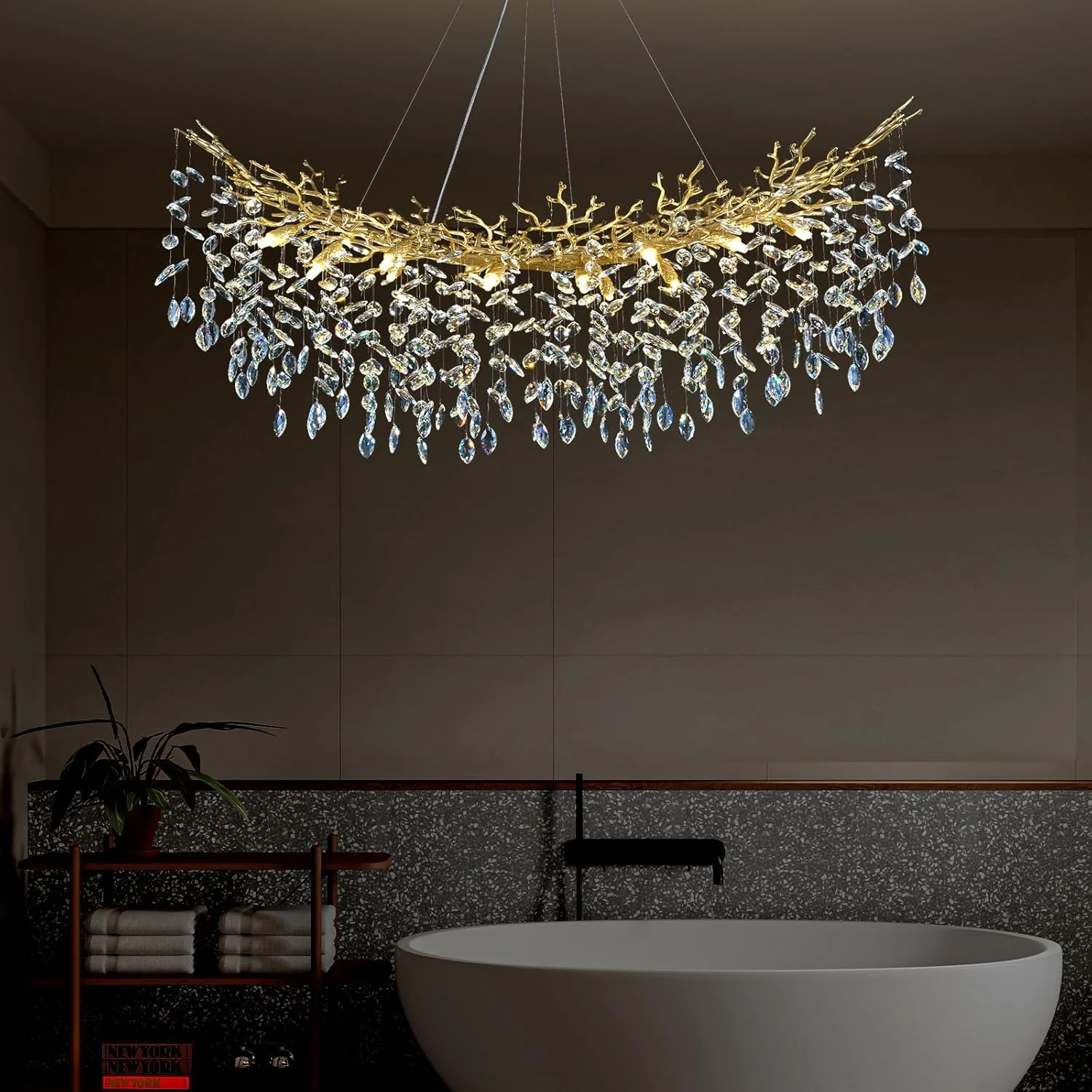Solara Rectangular Tree Branch Chandelier 55" 72" Tree Branch - Image 15