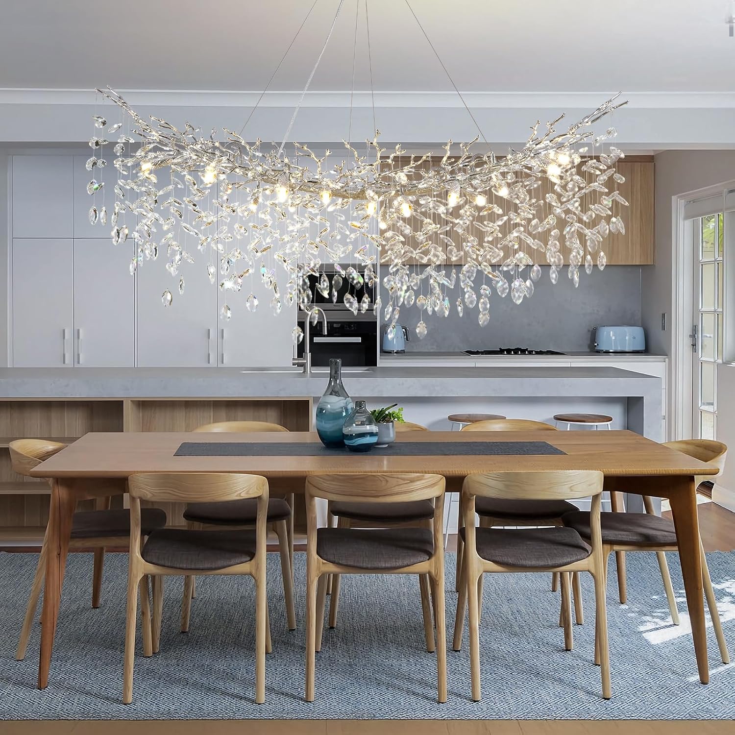 Solara Rectangular Tree Branch Chandelier 55" 72" Tree Branch - Image 17