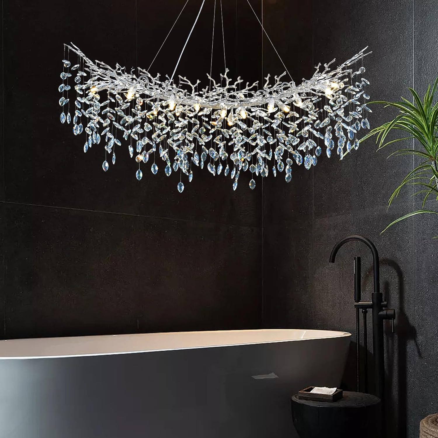 Solara Rectangular Tree Branch Chandelier 55" 72" Tree Branch - Image 20