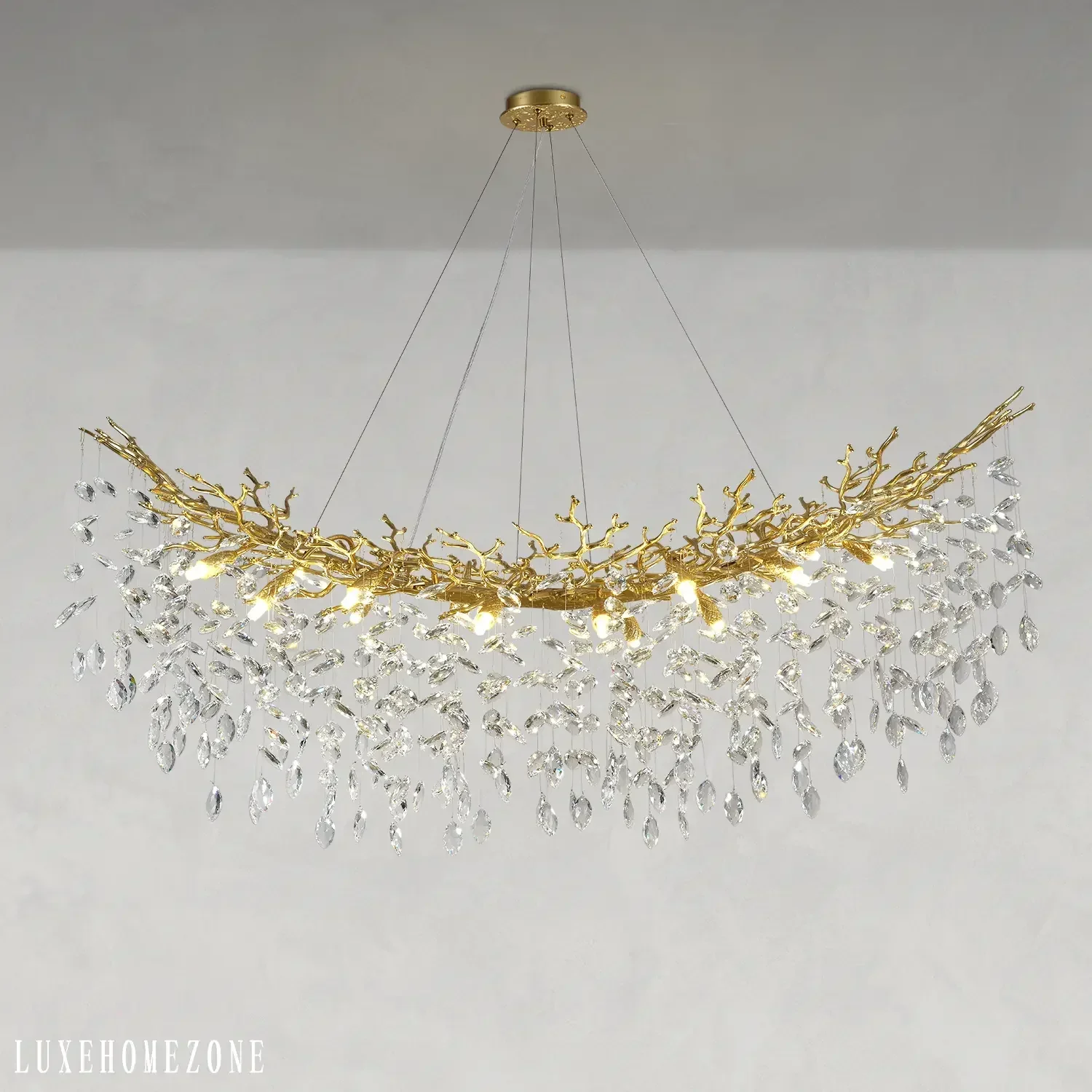 Solara Rectangular Tree Branch Chandelier 55" 72" Tree Branch - Image 3