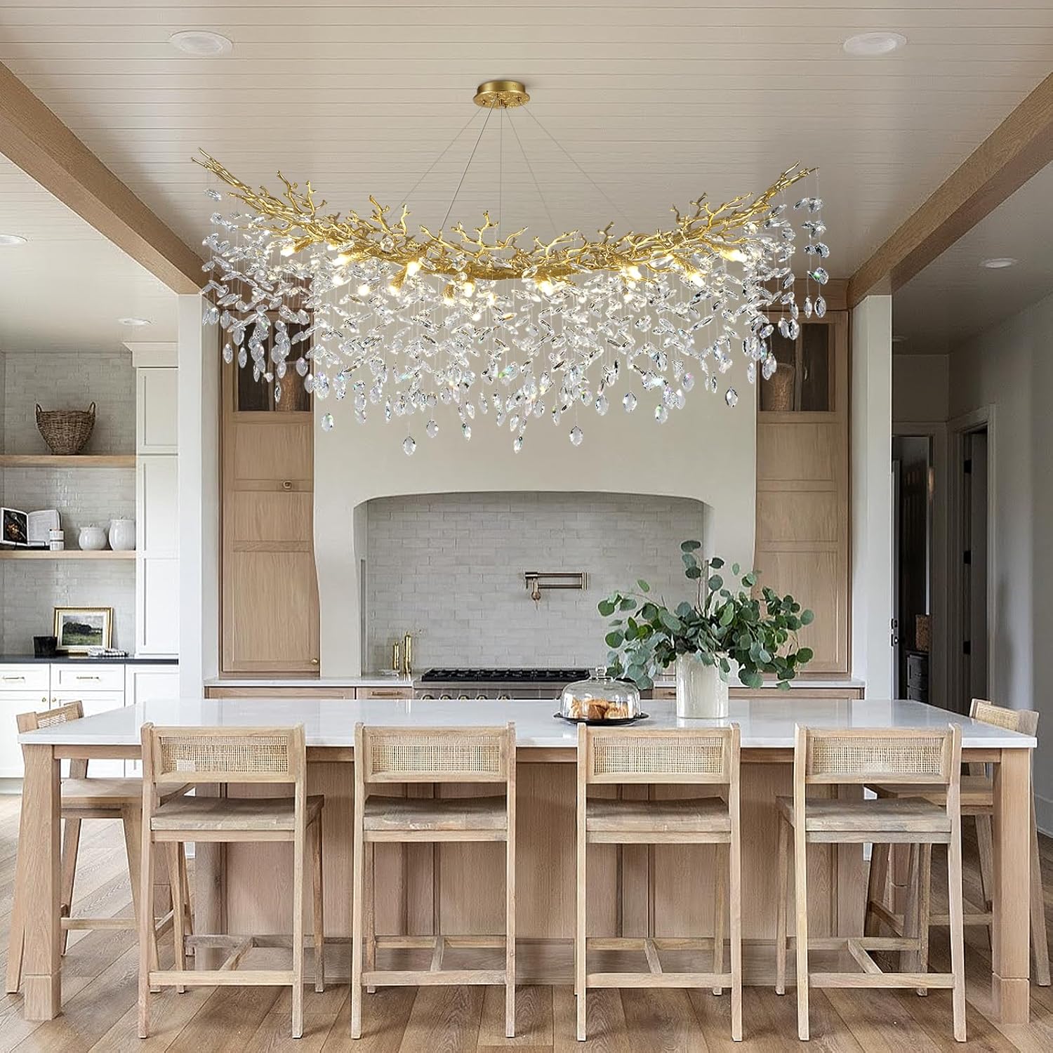 Solara Rectangular Tree Branch Chandelier 55" 72" Tree Branch - Image 35