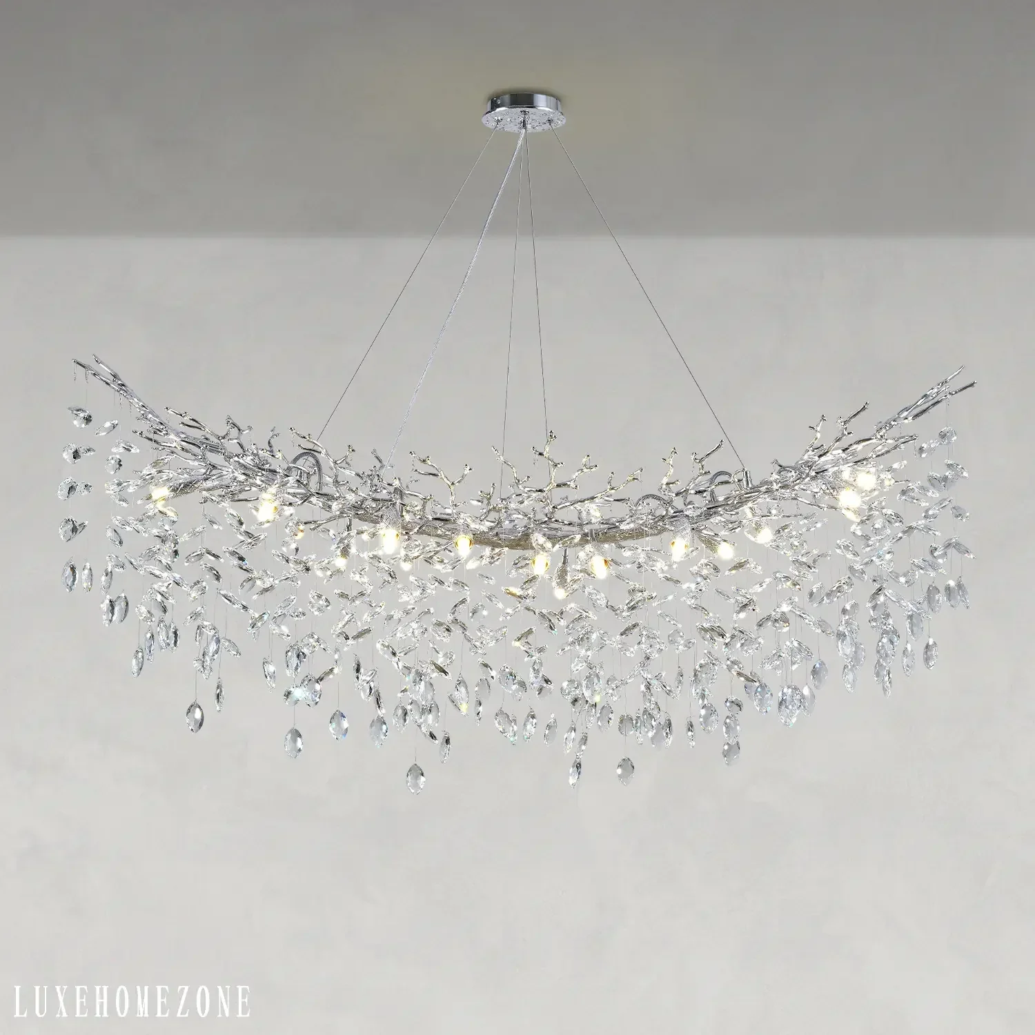 Solara Rectangular Tree Branch Chandelier 55" 72" Tree Branch - Image 4