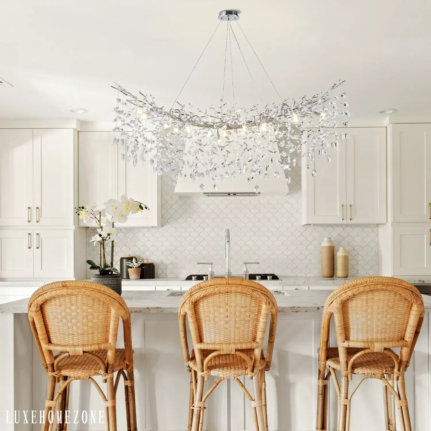 Solara Rectangular Tree Branch Chandelier 55" 72" Tree Branch - Image 42