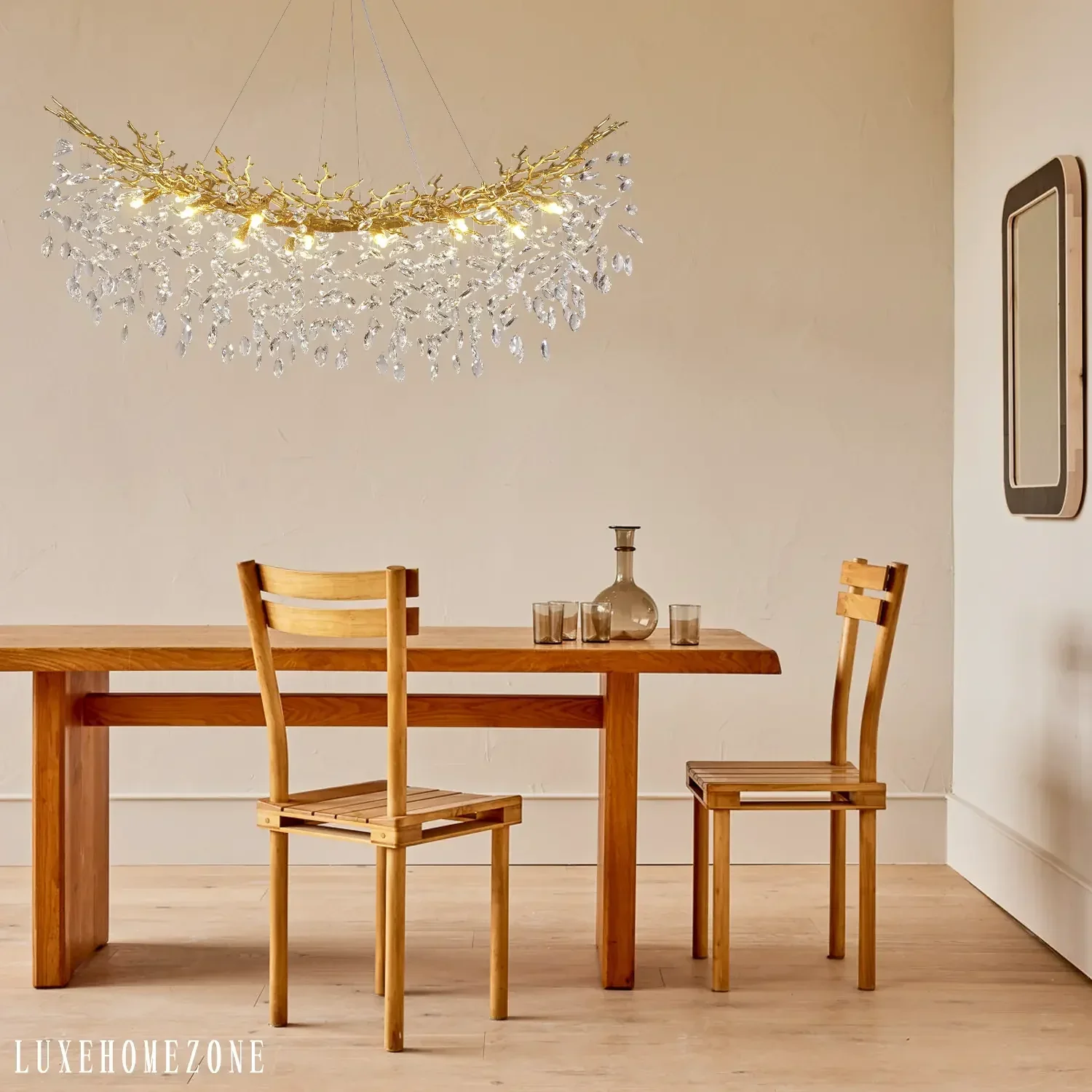 Solara Rectangular Tree Branch Chandelier 55" 72" Tree Branch - Image 8