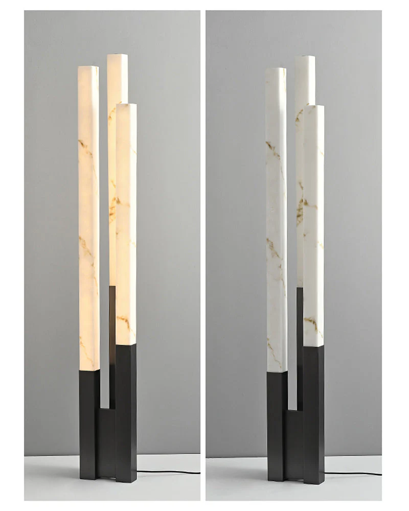 Modern Soft Glow LED Alabaster High Standing Floor Lamp - Image 10