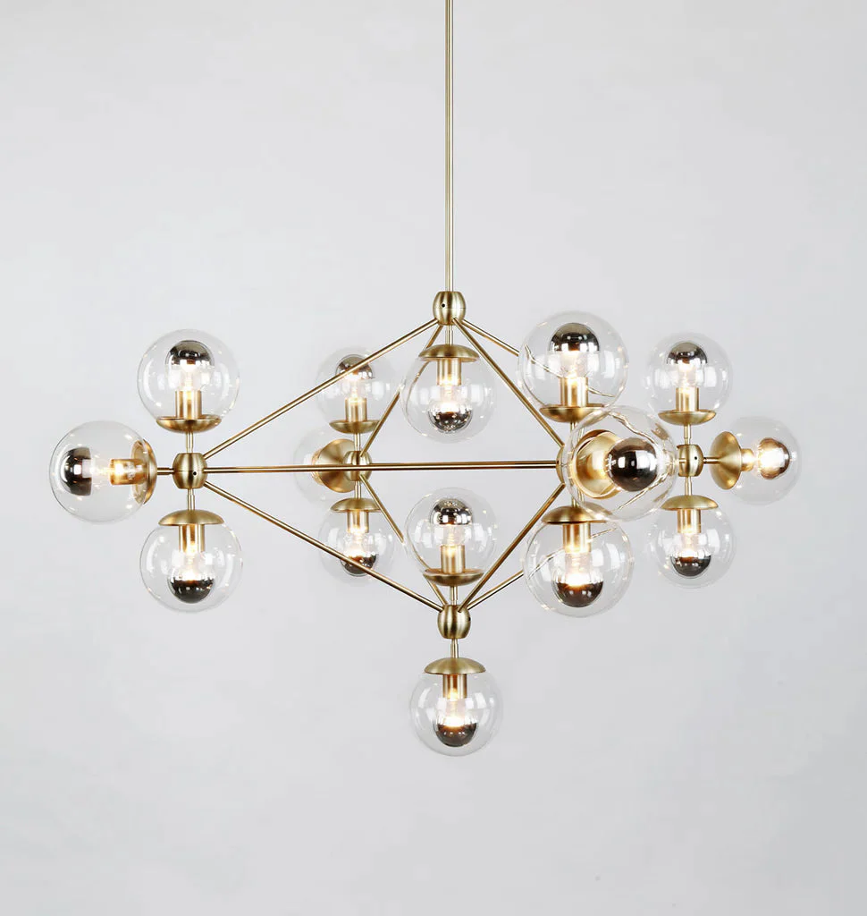 Modo Chandelier 42.1" - 4 Sided, 15 Globes - Image 12