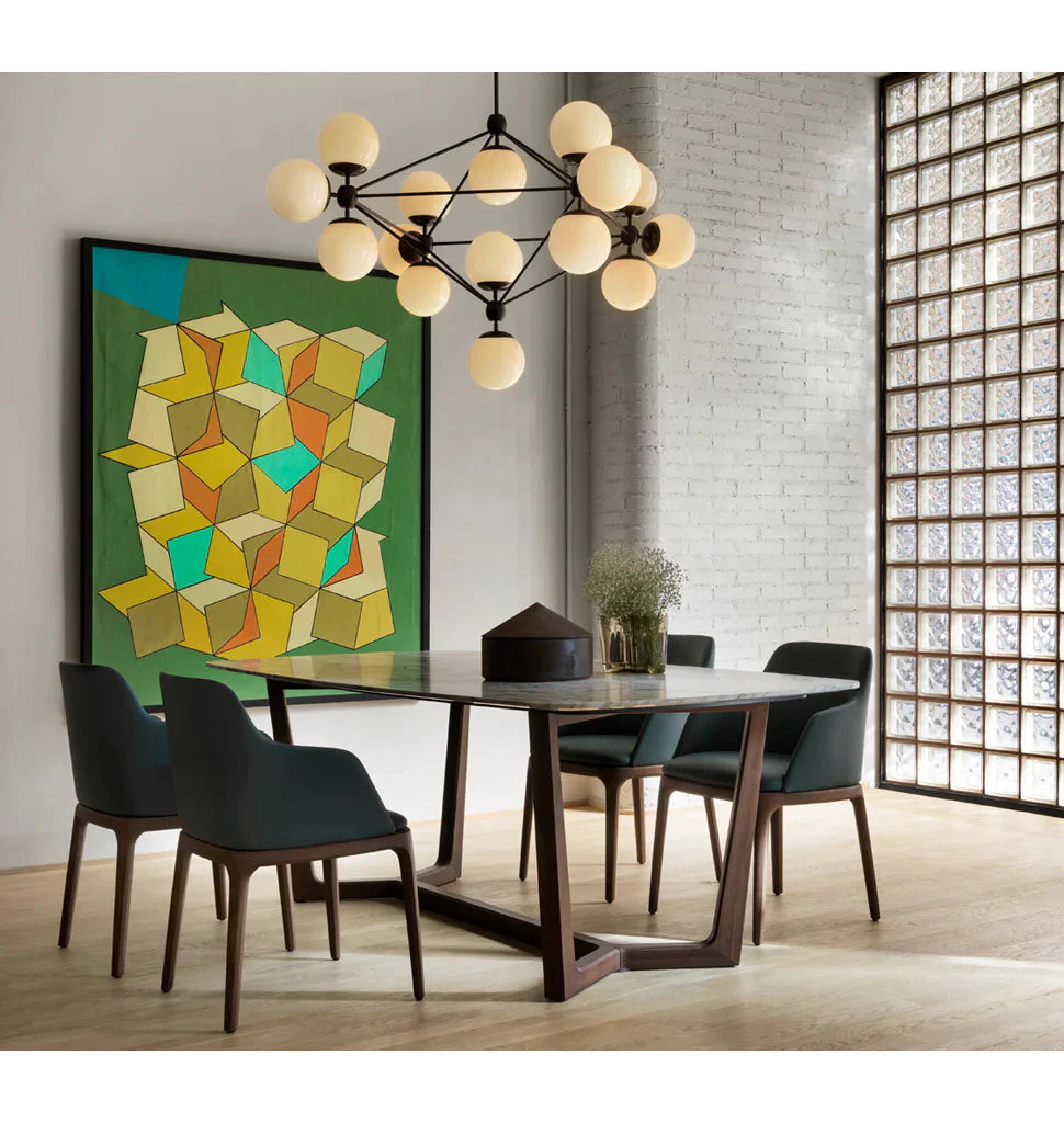 Modo Chandelier 42.1" - 4 Sided, 15 Globes - Image 3