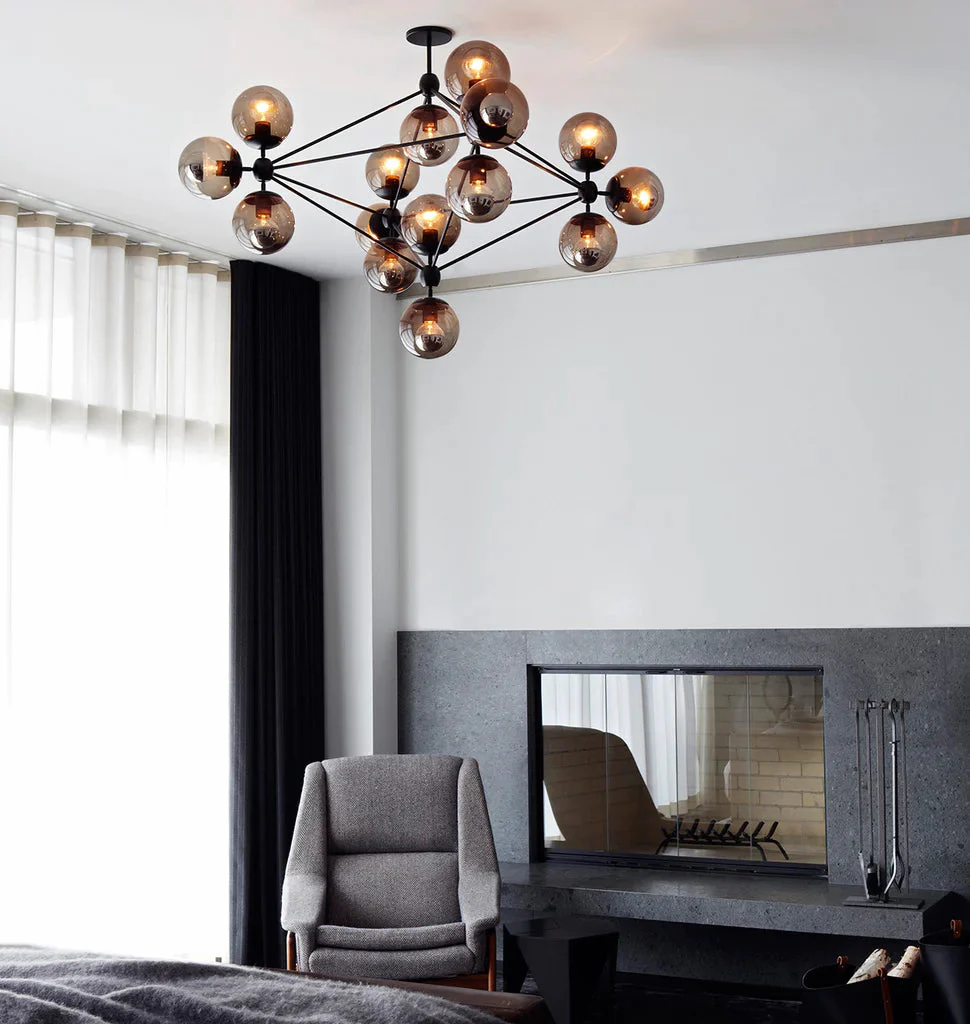 Modo Chandelier 42.1" - 4 Sided, 15 Globes - Image 6