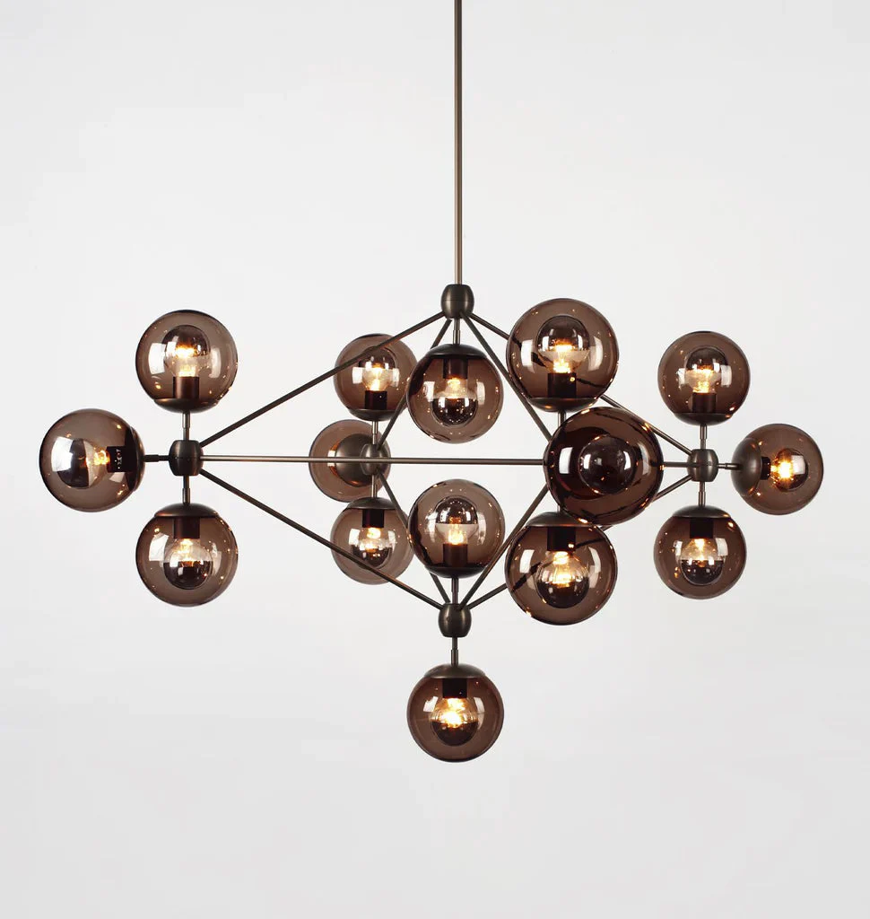 Modo Chandelier 42.1" - 4 Sided, 15 Globes - Image 8