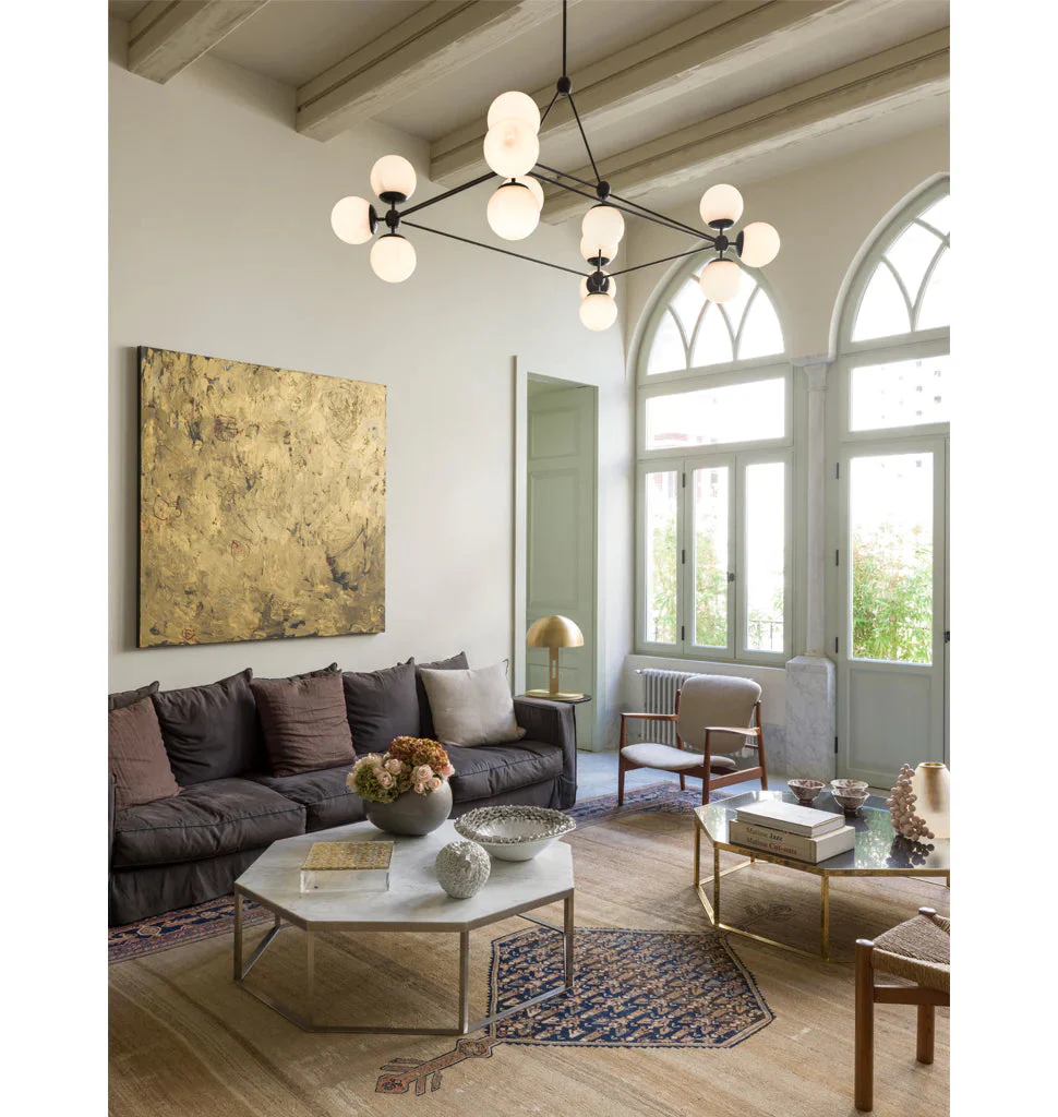 Modo Chandelier - Rectangle, 14 Globes - Image 3