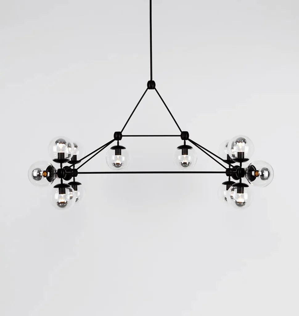 Modo Chandelier - Rectangle, 14 Globes - Image 7