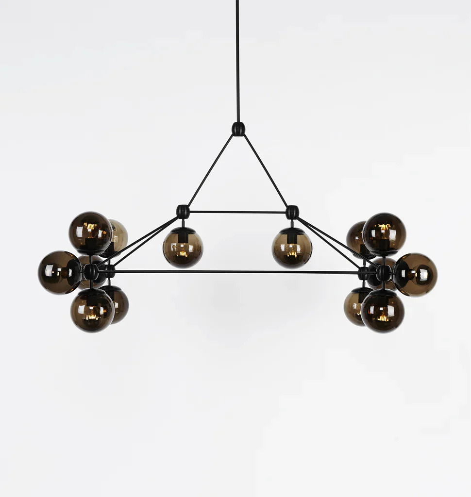 Modo Chandelier - Rectangle, 14 Globes - Image 8
