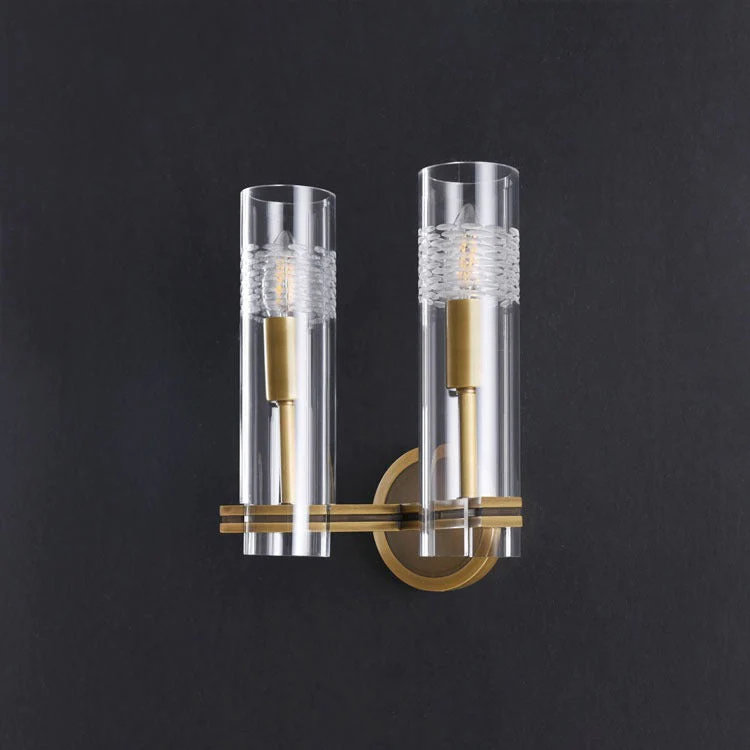 Modol Glass Tube Wall Sconce, 2-Head - Image 4