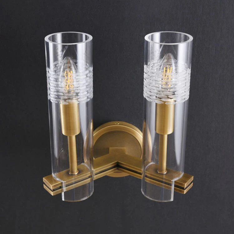 Modol Glass Tube Wall Sconce, 2-Head - Image 7