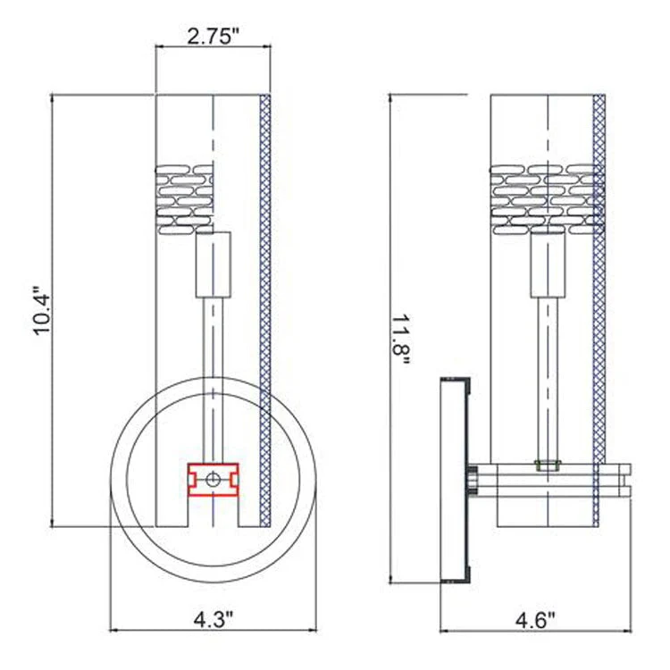 Modol Glass Tube Wall Sconce - Image 8