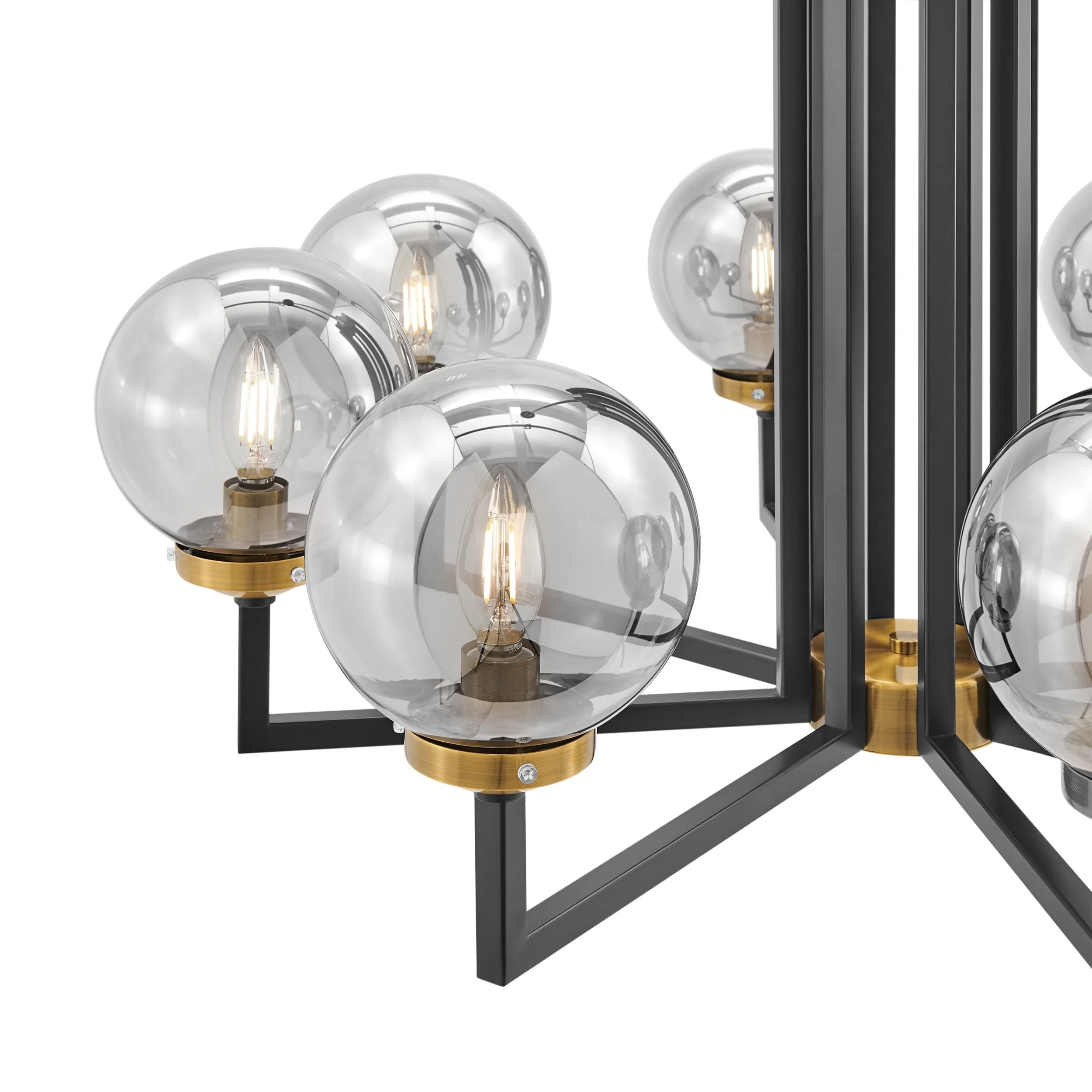 Monachopsis Small  Gold & Black Chandelier - Image 3