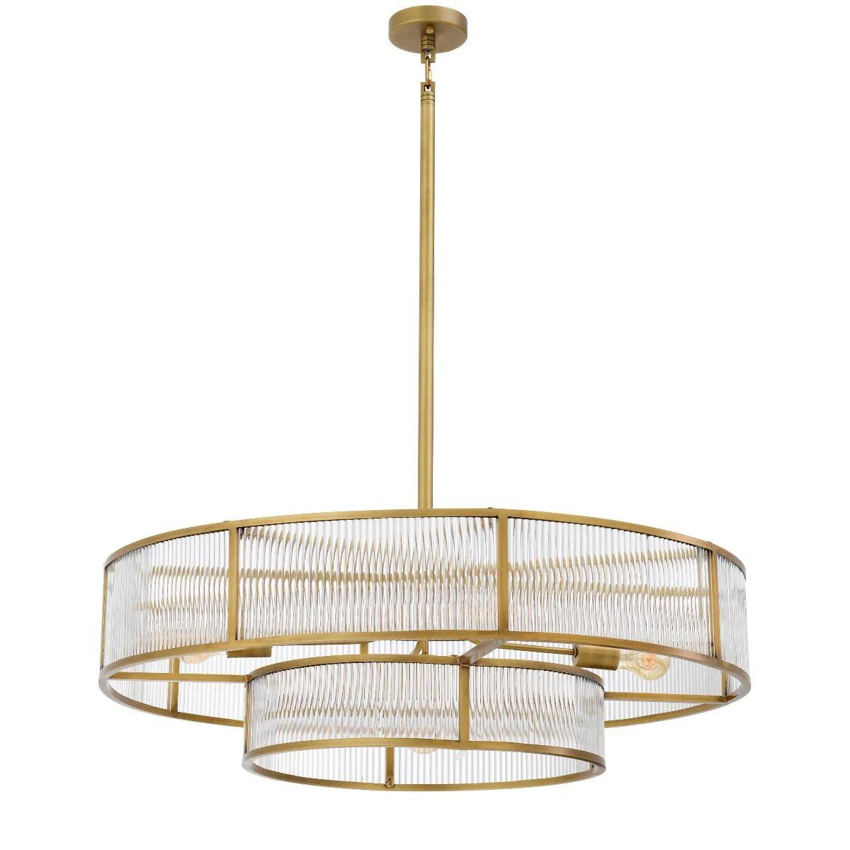 Montparnasse Modern Brass Chandelier - [Brass] - Image 2